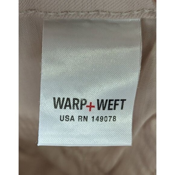 Warp + Weft Jean Shorts Women size 8/29 High Rise Pink Denim Rosewater Western - Picture 11 of 15